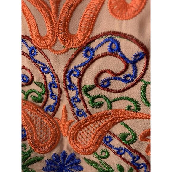 Endless Rose Embroidered Top Small Stunning Lined Art-To-Wear, Coquette, Spring - Picture 4 of 10